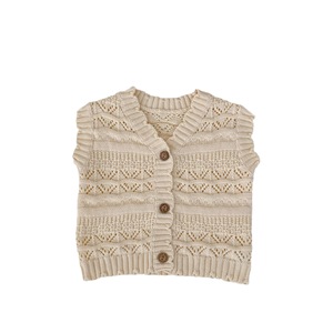 <span class=keywords><strong>Chaleco</strong></span> de Punto de Algodón de 100 Hilos con Cuello en V para Bebés Niños y Niñas, Color Sólido, Popular en Internet, Primavera 2026 - Product Image 5