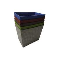 Boîte en carton trapézoïdale, taille personnalisée, bac à cadeau, panier en papier, couleur unie, 1 pièce