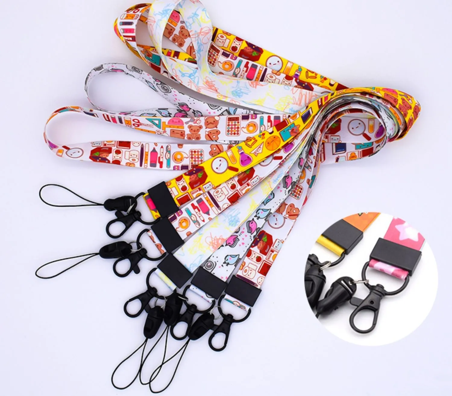 Cheap Wholesale Price Custom ID Card Holder Badge Lanyard Printing Logo Polyest Lanyard Neck Strap Jacquard Fabric Lanyard