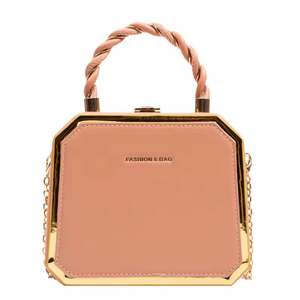 Bolso de Mano Cuadrado con Cadena para Mujer, Pequeño, Elegante y Ligero, Estilo Europeo y Americano, Personalizable - Product Image 2