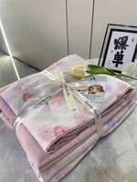 Parure de Lit Moderne en Polyester Doux, Draps de Lit Luxueux Imprimés à Motifs Floraux