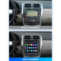 CARUPEZ 9.7 pouces Android autoradio pour Toyota Corolla E140/150 2006-2013 7862S 8 cœurs DSP GPS Navigation Vertical Tesla Style