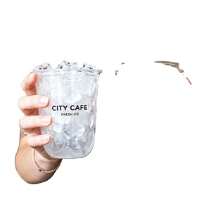12-24oz High Toughness Crack Resistant Anti-deform Clear Premium Quality Custom Brand Logo Printed U-shaped PET <b>Plastic</b> <b>Cups</b> - Product Image 2