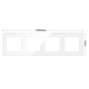 Module de commande à distance Wi-Fi pour interrupteur mural et prise de type 86 européen intégré, style allemand, avec panneau en verre blanc et fonction GFCI - Product Image 6