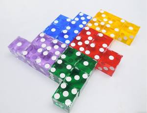 2024 19mm Seriallized Red Casino Dice y Matching Serial Numbers Set de 5 Edge - Product Image 6