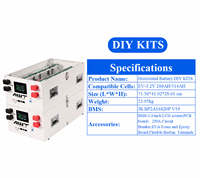 Stock UE - Kit de batterie LiFePO4 empilable horizontalement 16S 48V 314Ah avec BMS intelligent JK 200A V19 - Livraison DDP