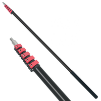 Perche télescopique universelle robuste avec poignée d'extension en aluminium pour outils de nettoyage