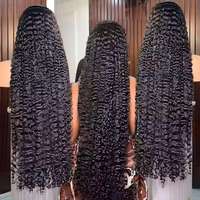 Vietnamhair 13*4 Longue perruque lace front gris foncé, avec grandes mèches, ondulations profondes et souples, cheveux Remy tissés à la main, pré-épilée, avec baby hair noirs