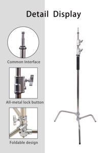 Bras articulé en acier inoxydable de haute qualité pour <span class=keywords><strong>studio</strong></span>/flash/lumières vidéo, utilisation photographique portable et flexible, vente en gros d'usine - Product Image 5