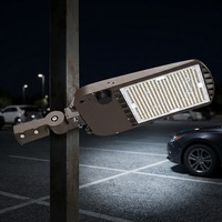 Luminaire LED Premium ETL DLC 5.1 pour parking 200W 28000LMS 140LM/W IP65, éclairage extérieur de type boîte à chaussures avec cellule photoélectrique et montage Slip Fitter