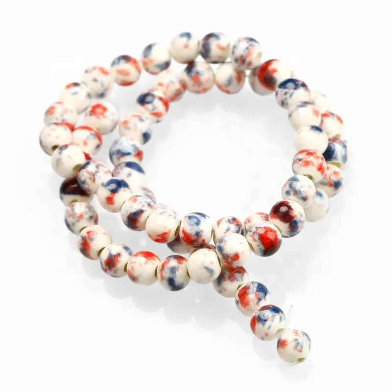 Luowu — perles de pierres précieuses, en céramique, pour la fabrication de bijoux, vente en gros