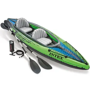 Gốc INTEX Challenger K2 Kayak 2 Người 68306NP/CC Trong Kho Sẵn Sàng Để Vận Chuyển Đầy Đủ Phụ Kiện Inflatable Xuồng Giao Hàng Nhanh