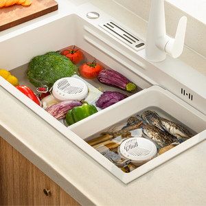 Nettoyeur de fruits et légumes double tête Hydroxyl Mini, Laveur de viandes et légumes, Stérilisateur à électrolyse OH-ion rechargeable - Product Image 2