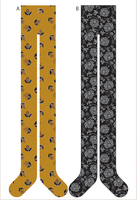 Collants OEM populaires à impression 360° personnalisés, mode, anti-accroc, sans couture, type body, pour femmes, acceptant faible MOQ (50 collants)