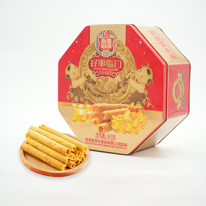 Rollos de huevo chinos tradicionales caseros Deliciosos bocadillos dulces crujientes Galletas/Galletas Rollos de huevo estilo - Product Image 1