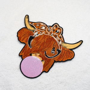 Fashion Head Animal Cartoon Embroidered Patch Supplies For <b>Jacket</b> Bags Jeans Backpack Clothes <b>Sequin</b> Patches Characters - Product Image 6