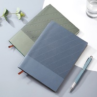 Regalo promocional Impresión personalizada Negocios PU Funda de cuero A5 Tapa dura Diario Fabricante Cuaderno con bolígrafo