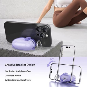 เคสแม่เหล็กใสแบบเปิดอัตโนมัติสำหรับหูฟัง Huawei FreeBuds Pro 4 และ Pro 3 |   ฝาครอบป้องกันกันกระแทกแบบโปร่งใส - Product Image 3