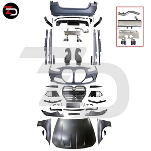 Plastica M4 Body Kit per <span class=keywords><strong>BMW</strong></span> <span class=keywords><strong>serie</strong></span> <span class=keywords><strong>4</strong></span> G22 Coupe G23 <span class=keywords><strong>Cabrio</strong></span> 425i 430i 2020 Up paraurti griglia principale cappa parafanghi minigonne laterali scarico - Product Image 6