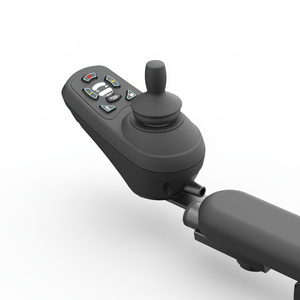 Fauteuil roulant électrique pliable pas cher, robuste, avec cadre en acier, pour personnes handicapées, batterie lithium 24v - Product Image 3