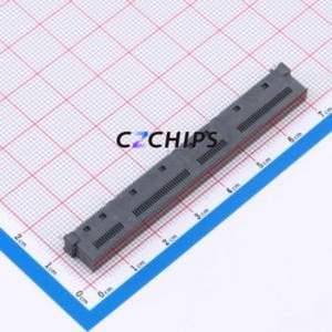 ME1016810101011 Gold Finger Connector SMD,P=0.6mm Connector 0.6mm 168P Vertical Mount Copper Alloy - Product Image 1