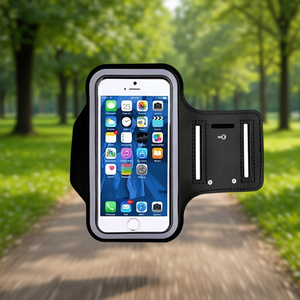 Étui de protection en néoprène pour smartphone, bracelet de sport réglable avec fermeture auto-agrippante, accessoire unisexe pour la course et la gym - Product Image 2