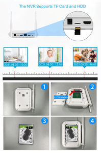 Icsee VMX 8CH 4MP 5MP không dây PTZ Wi-Fi hệ thống Wifi máy ảnh NVR Kit hai cách âm thanh an ninh Hệ thống giám sát CCTV Camera Kit - Product Image 6