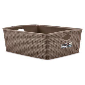 Cestino plastica High (36x29x13cm) ELEGANCE <b>Tortora</b> 30991 - Product Image 1