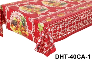 Nappe de table en velours imprimé de luxe, en cuir PVC et métal, résistante à la décoloration, imprimée haute définition, prix d'usine - Product Image 3
