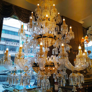 Lámpara de Araña Artística de Acrílico con Varillas de Cristal y LED, para Vestíbulo de <span class=keywords><strong>Hotel</strong></span>, Villa, Iluminación de Gran Extensión, Personalizable - Product Image 2