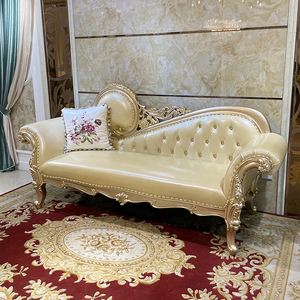 Silla imperial RUI SEN de madera maciza francesa, sofá europeo de lujo con tallado artístico, sillón reclinable neoclásico, muebles para villa - Product Image 2