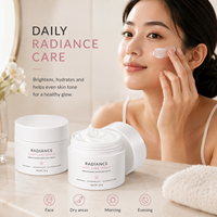 Crème hydratante éclaircissante pour le visage à la niacinamide et à l'alpha arbutine pour unifier le teint et atténuer les taches brunes – Soin quotidien de la peau du visage
