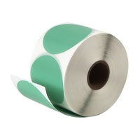 Étiquettes colorées résistantes à l'eau, à l'huile et aux rayures, 2x2 pouces, autocollantes, étiquettes thermiques directes, imperméables