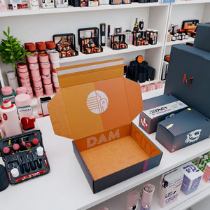 Hot Bán Hàng Biểu Tượng Tùy Chỉnh Sóng Bao Bì 2Mm Cứng Nhắc Bóng Cán Tear Dải Dây Kéo Bưu Phẩm Vận Chuyển Giá Rẻ Giấy Các Tông - Product Image 2