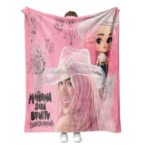 Nouvelle arrivée Karol G Bichota saison Peso Pluma couverture personnalisée couleur imprimé doux canapé voyage jeter couverture - Product Image 6