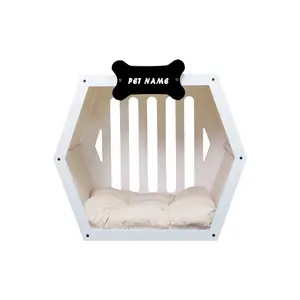 New Design Handmade Dog Crate Cat Nest Pet House Small Wooden Puppy Kennel with Door