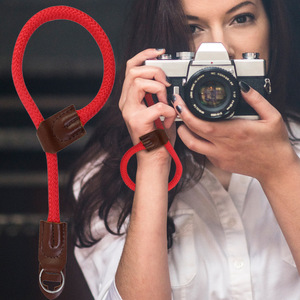 Climbing Rope Camera Wrist Strap Paracord Red Professional Utility Style For Mirrorless Digital Camera - Product Image 2