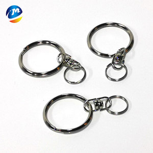 Porte-clés personnalisé <span class=keywords><strong>en</strong></span> <span class=keywords><strong>métal</strong></span> zinc de 32 mm, <span class=keywords><strong>anneau</strong></span> de clé <span class=keywords><strong>en</strong></span> fer avec finition zincée durable - Product Image 3