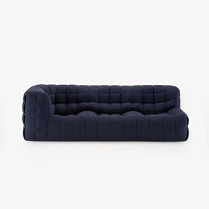Canapé 3 places haut de gamme avec accoudoirs, canapé luxueux et rembourré pour hôtel, bureau - Product Image 1