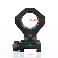 Support de lunette optique de tactiques automatiques 25.4mm/30mm support d'anneaux QD avec niveau à bulle GZ24-0145