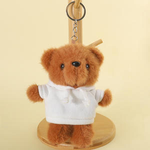 Kazak Ayıcık Anahtarlık Küçük Ayı Çanta Süsü Baskılı Logo Oyuncak Özel İsim Doğum Günü Mezuniyet Hediyesi - Product Image 3