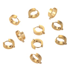Anneau de soudure de <span class=keywords><strong>pince</strong></span> de cosse d'or plaqué sous vide d'acier inoxydable <span class=keywords><strong>pour</strong></span> des boucles d'oreilles de bricolage faisant des accessoires de bijoux - Product Image 4