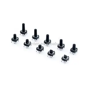 Custom 6X6X5/4.3/6/7/8/9/10/11/12MM Tact Switch Push Button Switch 12V 4PIN DIP Micro Switch For TV/Toys/home use Button