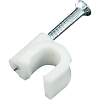 Clips de câble en nylon blanc Clips de câble plats en plastique regroupant des fils