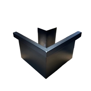 Gouttière carrée en aluminium durable, peignable, avec gouttière de descente <span class=keywords><strong>pour</strong></span> la récupération des eaux de pluie et la protection contre les feuilles sur les toits de villas - Product Image 2