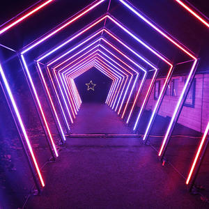 Éclairage LED néon portable en aluminium sans outil, tunnel lumineux, cabine Vogue, emballé dans un coffret de transport - Product Image 6