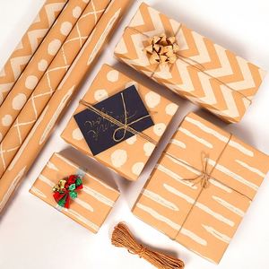 Nuevo rollo de papel Kraft de 43*300 cm, embalaje de papel para envolver regalos - Product Image 4