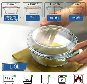 2025 Modern Eco-Friendly Glass Cookware Set with High Borosilicate Material - Product Image 2