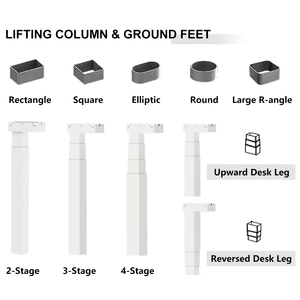 <span class=keywords><strong>Escritorio</strong></span> Eléctrico de Altura Ajustable con Motor Único, Plegable, Ergonómico y Moderno, para Oficina y Hogar, de Hetium Manufacturer - Product Image 3