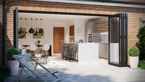 Système de porte en verre pliante pour cuisine extérieure moderne ou <span class=keywords><strong>terrasse</strong></span> - Product Image 4